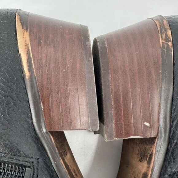 Sam Edelman Leather Buckle Ankle Booties Black Boots Size 8‎ Style Petal - Picture 6 of 11